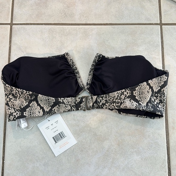 Andie Swim Scala Strapless Bikini Top in Snakeskin - Picture 3 of 4